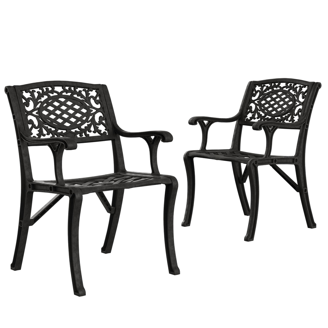 Alezy Cunda Ferforje Görünümlü Demonte Koltuk Sandalye Plastik