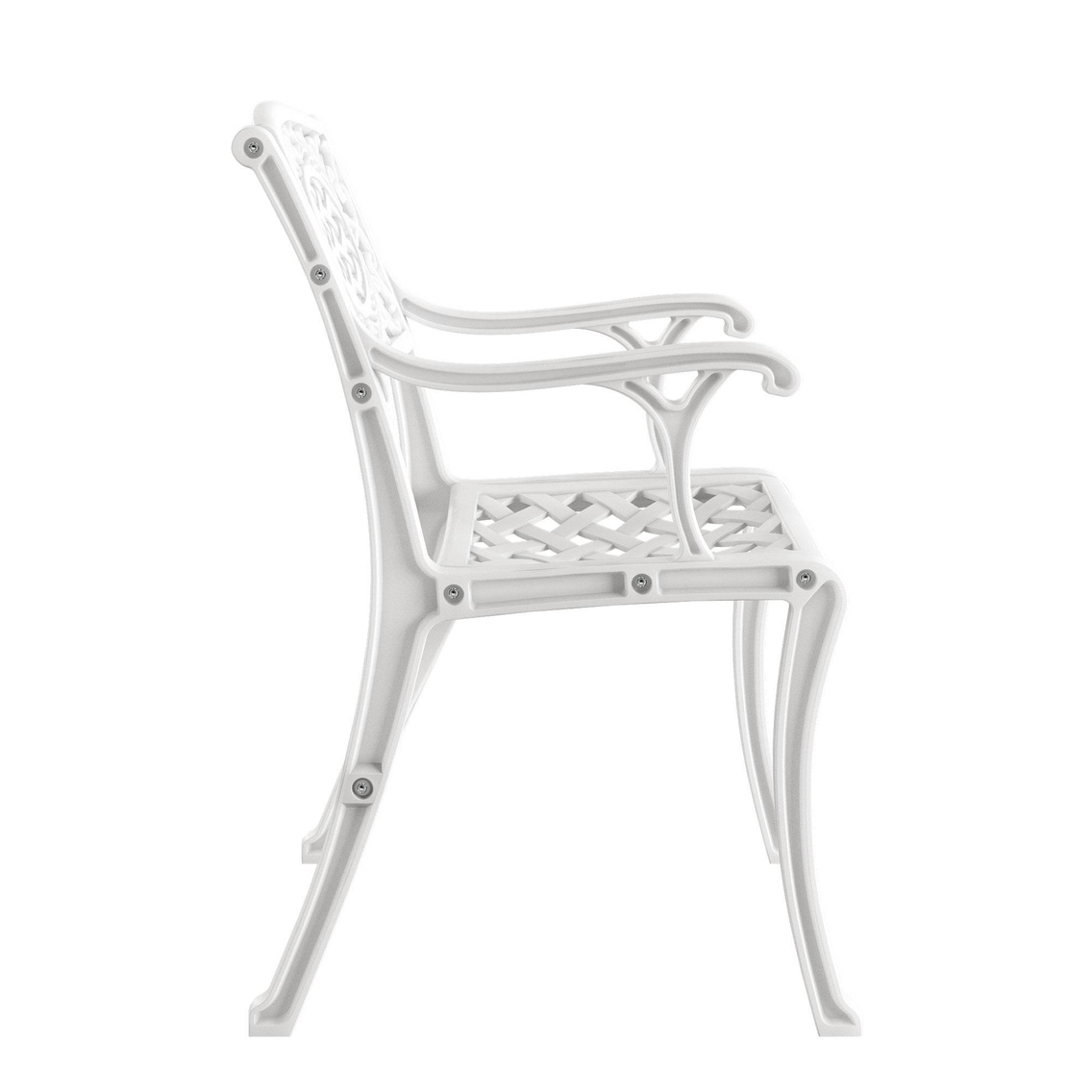 Alezy Cunda Ferforje Görünümlü Demonte Koltuk Sandalye Plastik