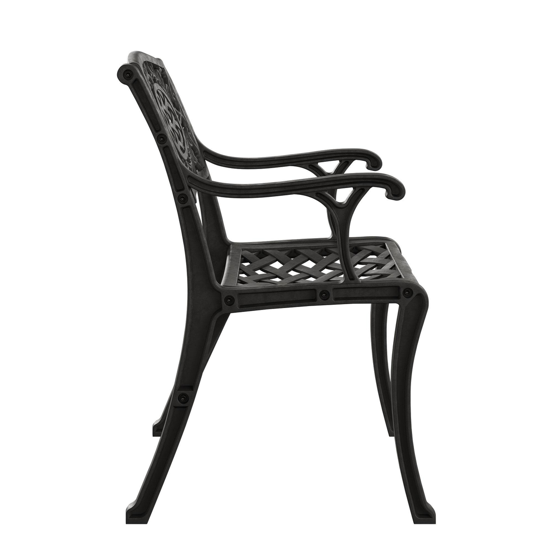 Alezy Cunda Ferforje Görünümlü Demonte Koltuk Sandalye Plastik