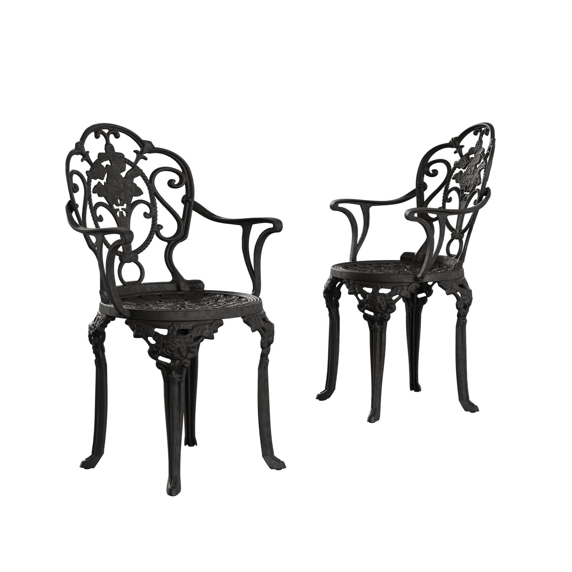 Alezy Isparta Ferforje Görünümlü Demonte Koltuk Sandalye Plastik