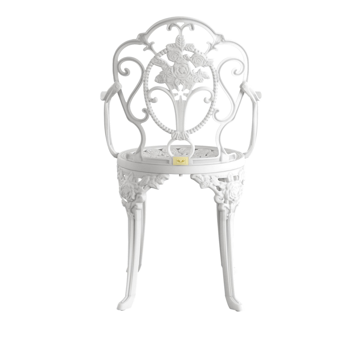 Alezy Isparta Masa Takımı Ø75 cm Yuvarlak Masa 3 Adet Isparta Koltuk Ferforje Görünümlü Set