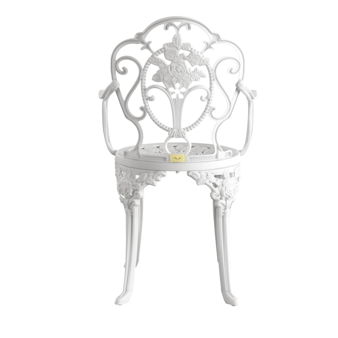 Alezy Isparta Masa Takımı 75x150 cm Oval Masa 6 Adet Isparta Koltuk Ferforje Görünümlü Set