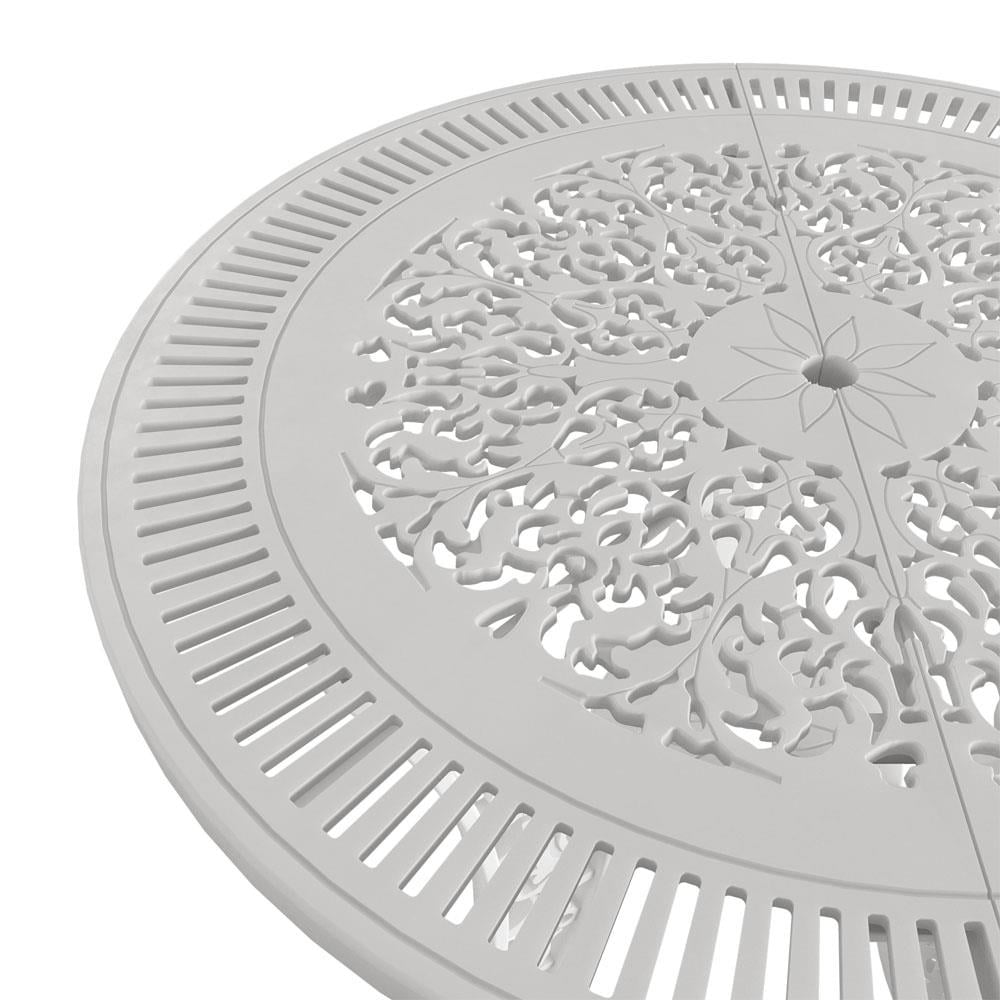 Alezy İstanbul Ferforje Görünümlü Demonte Yuvarlak Masa Ø 60 cm