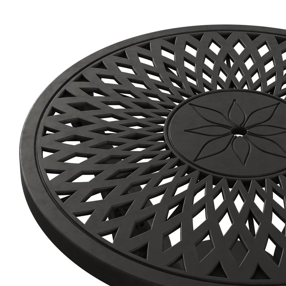 Alezy İstanbul Ferforje Görünümlü Demonte Yuvarlak Masa Ø 60 cm