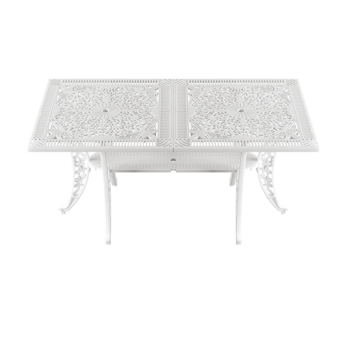 Alezy İstanbul Ferforje Görünümlü Demonte Dikdörtgen Masa 75x150 cm