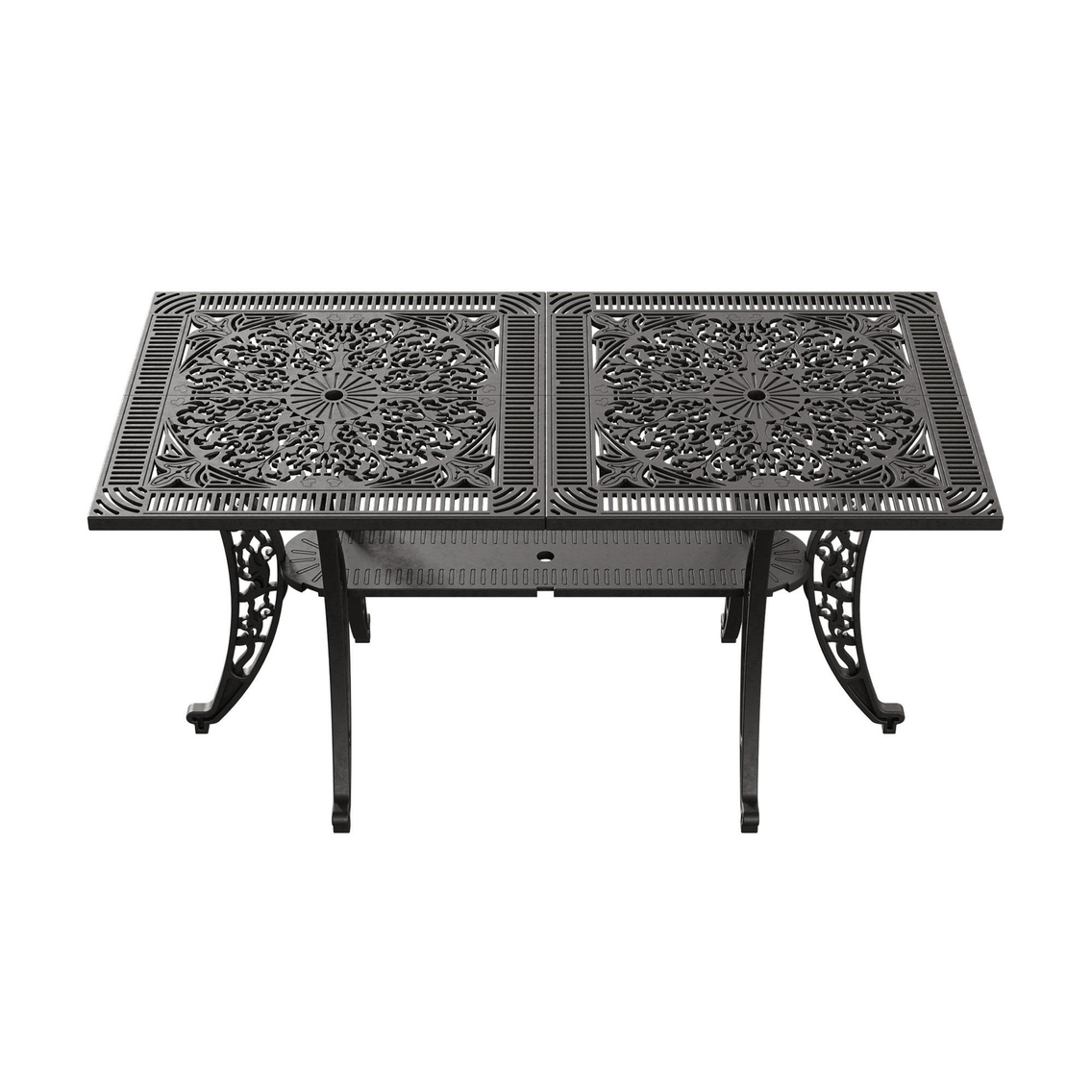 Alezy İstanbul Ferforje Görünümlü Demonte Dikdörtgen Masa 75x150 cm