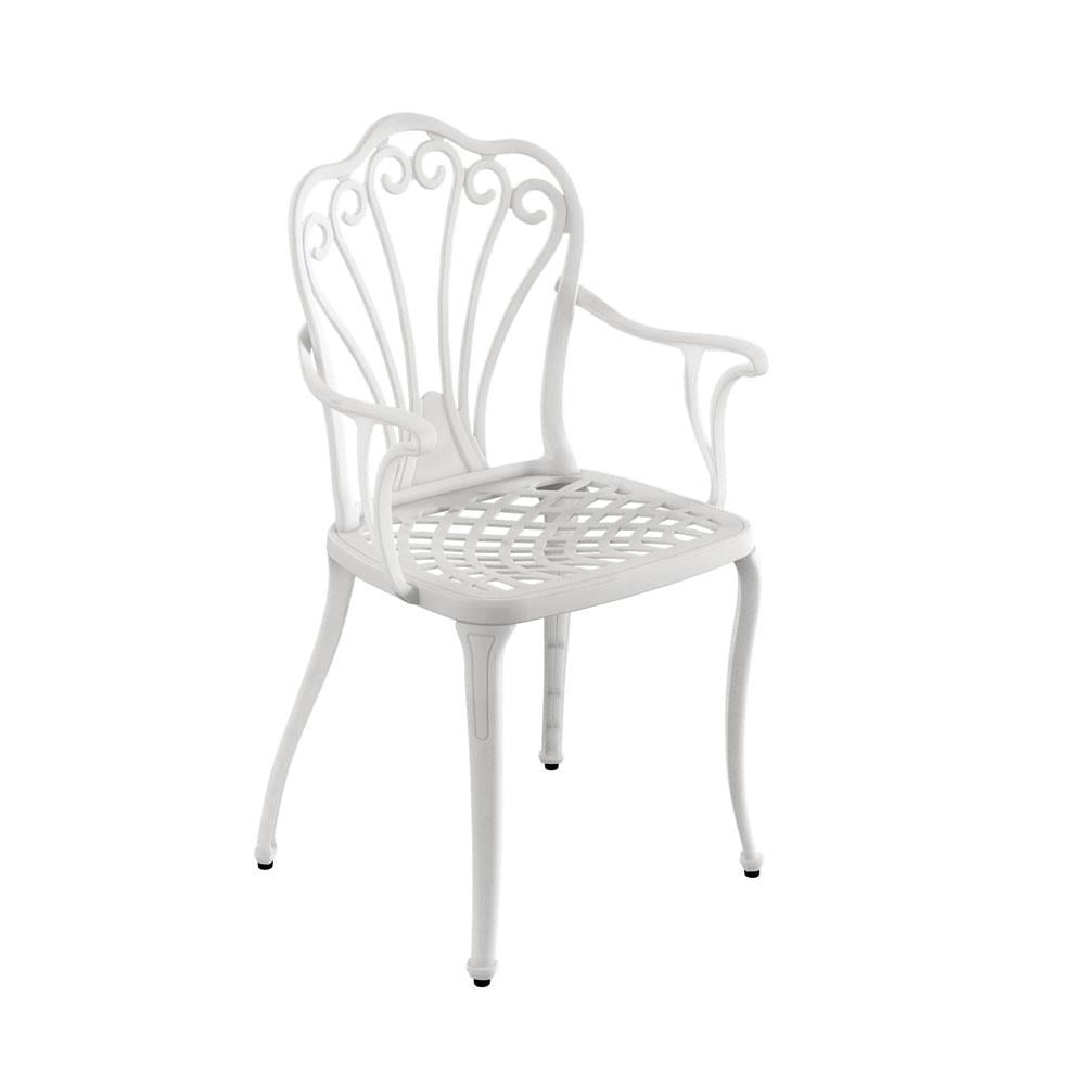 Alezy İstanbul Masa Takımı 90x150 cm Oval Masa 6 Adet İstanbul Koltuk Ferforje Görünümlü Set