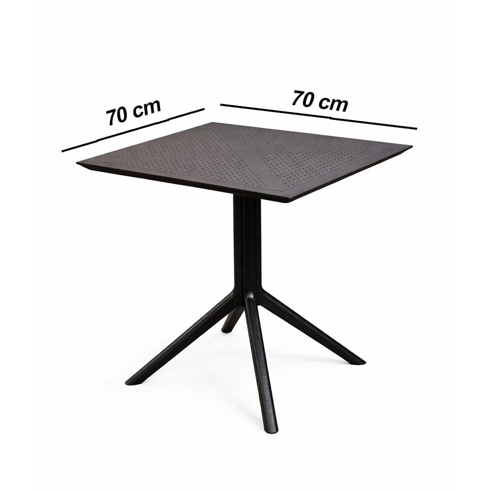Alezy Jüpiter Masa Takımı 70x70 cm Masa 4 Adet Sandalye