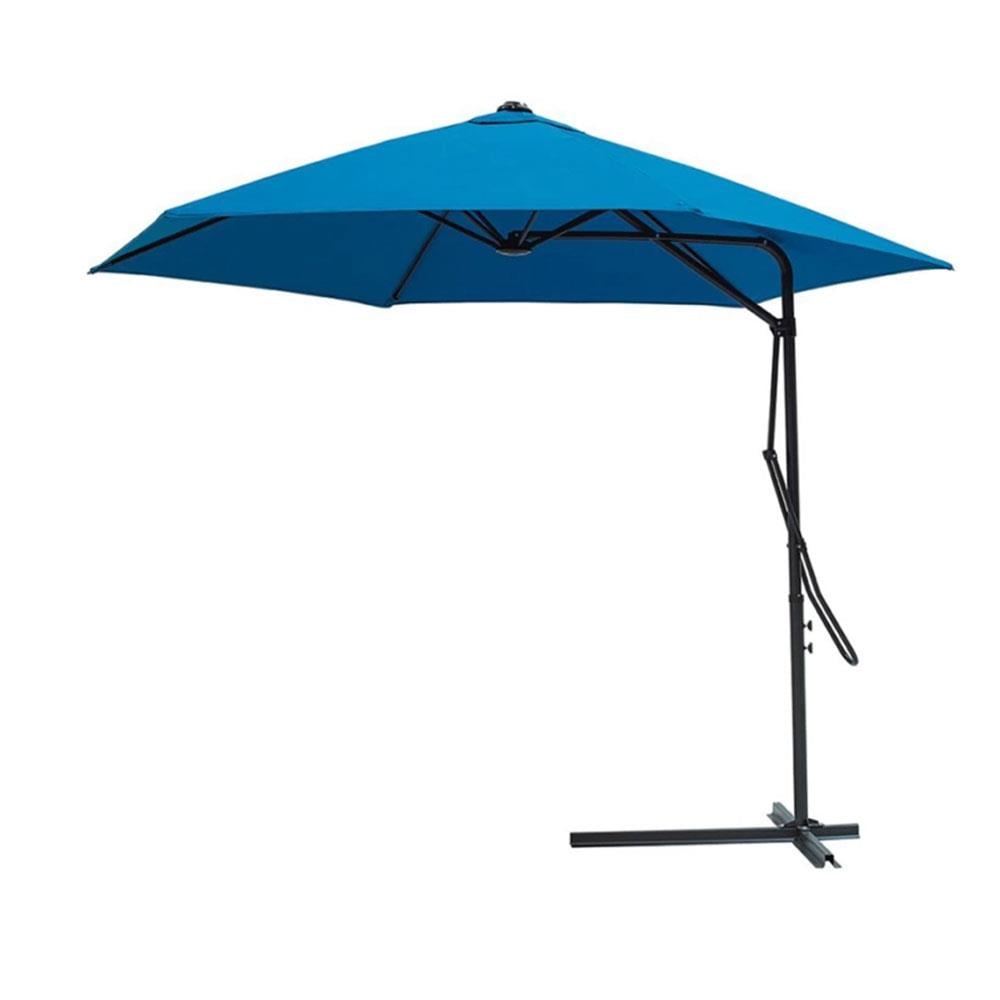 Alezy Katlanabilir Lamba Tipi Ampül Şemsiye Ø285cm Mavi | ID6424