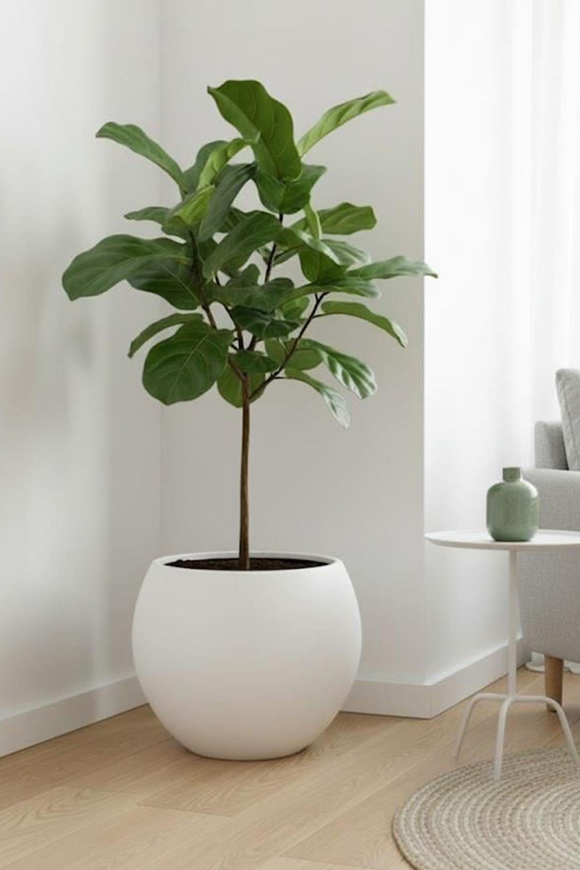 Alezy Küre Model Dekoratif Modern Saksı 27,5 lt