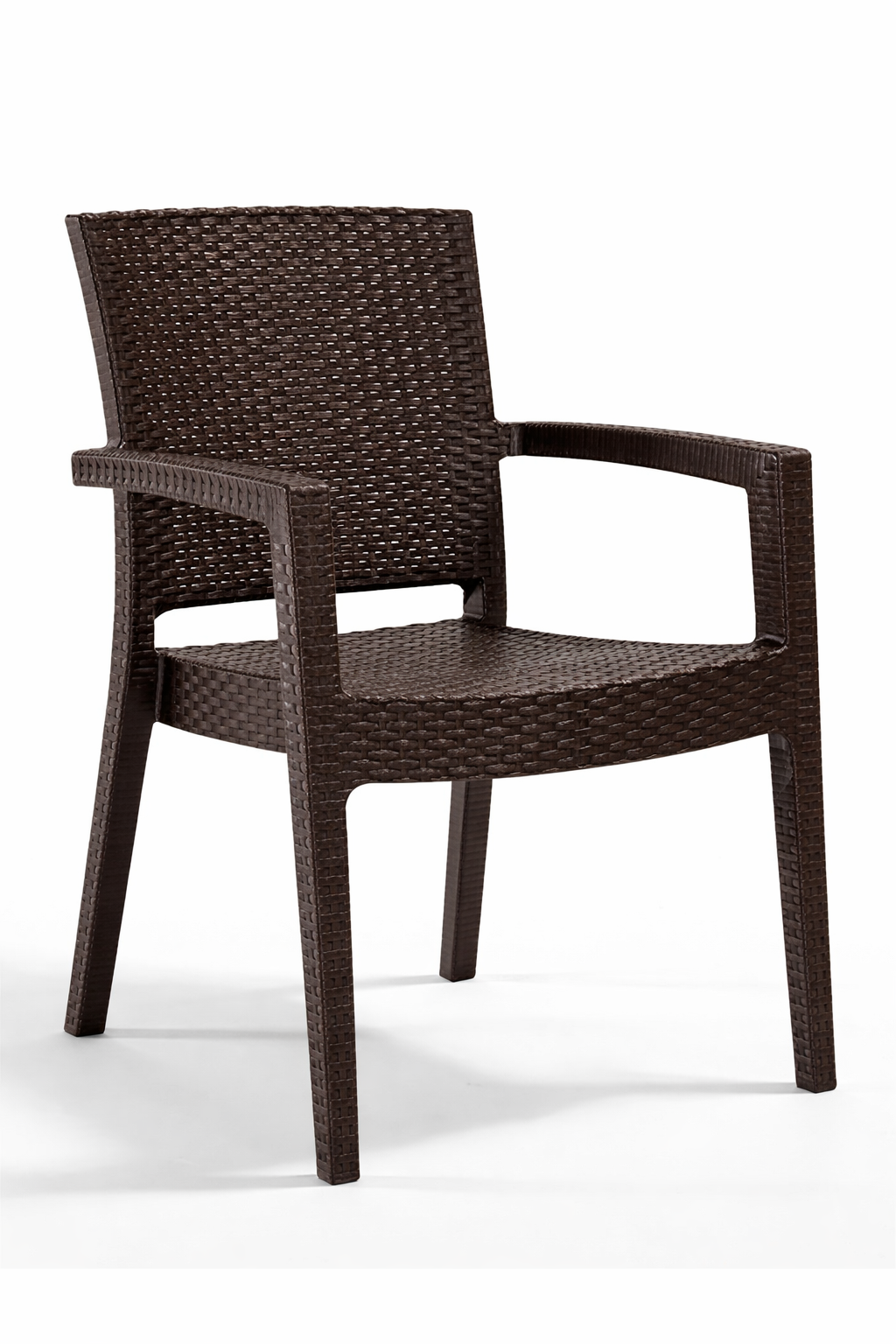 Alezy Liverno Set Rattan Camlı 90x150 Masa + 6 Adet Paris Koltuk Sandalye