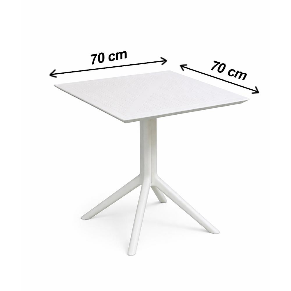 Alezy Nicomedia Masa Takımı 70x70cm Masa 4 Adet Sandalye