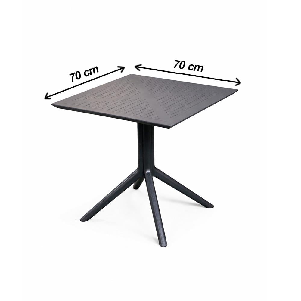 Alezy Nicomedia Masa Takımı 70x70cm Masa 4 Adet Sandalye