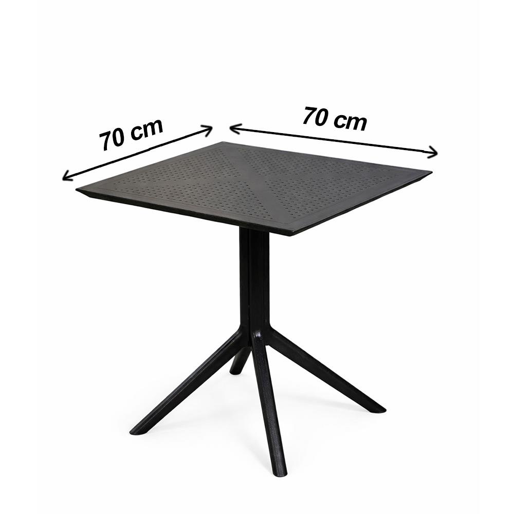 Alezy Nicomedia Masa Takımı 70x70cm Masa 4 Adet Sandalye
