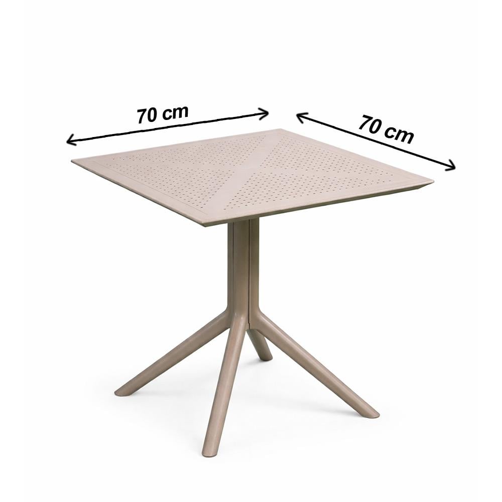 Alezy Nicomedia Masa Takımı 70x70cm Masa 4 Adet Sandalye