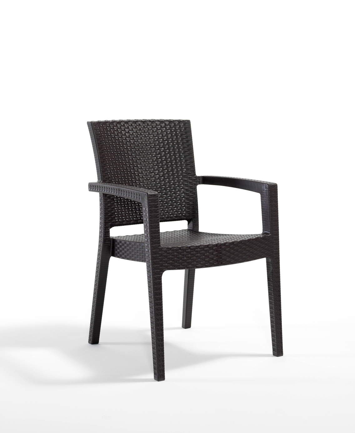 Alezy Rattan Camlı Kare Masa + 4 Adet Paris Koltuk Sandalye | ID1244