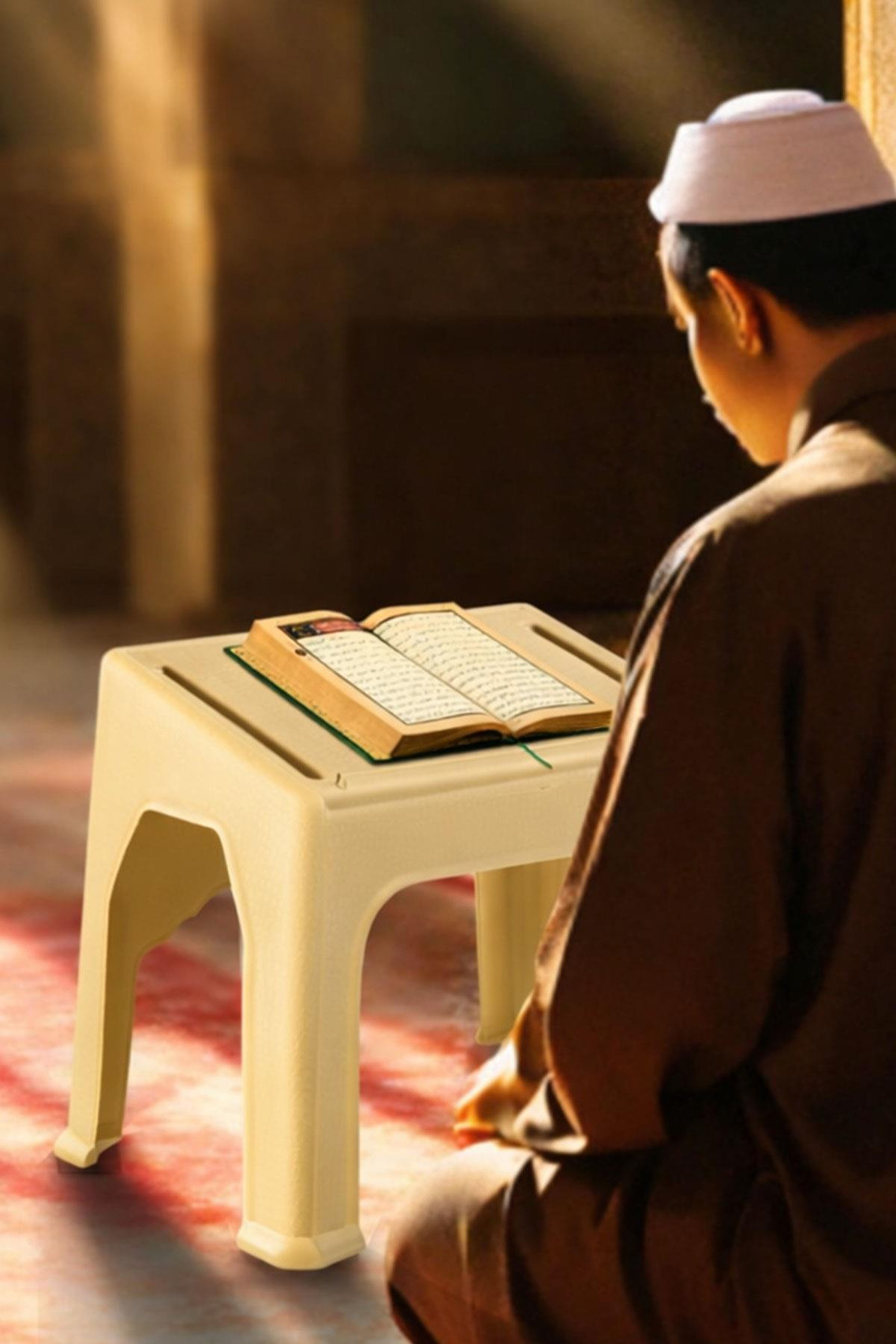 Alezy RHL Hazneli Kuran Okuma Yer Rahlesi 46x32cm