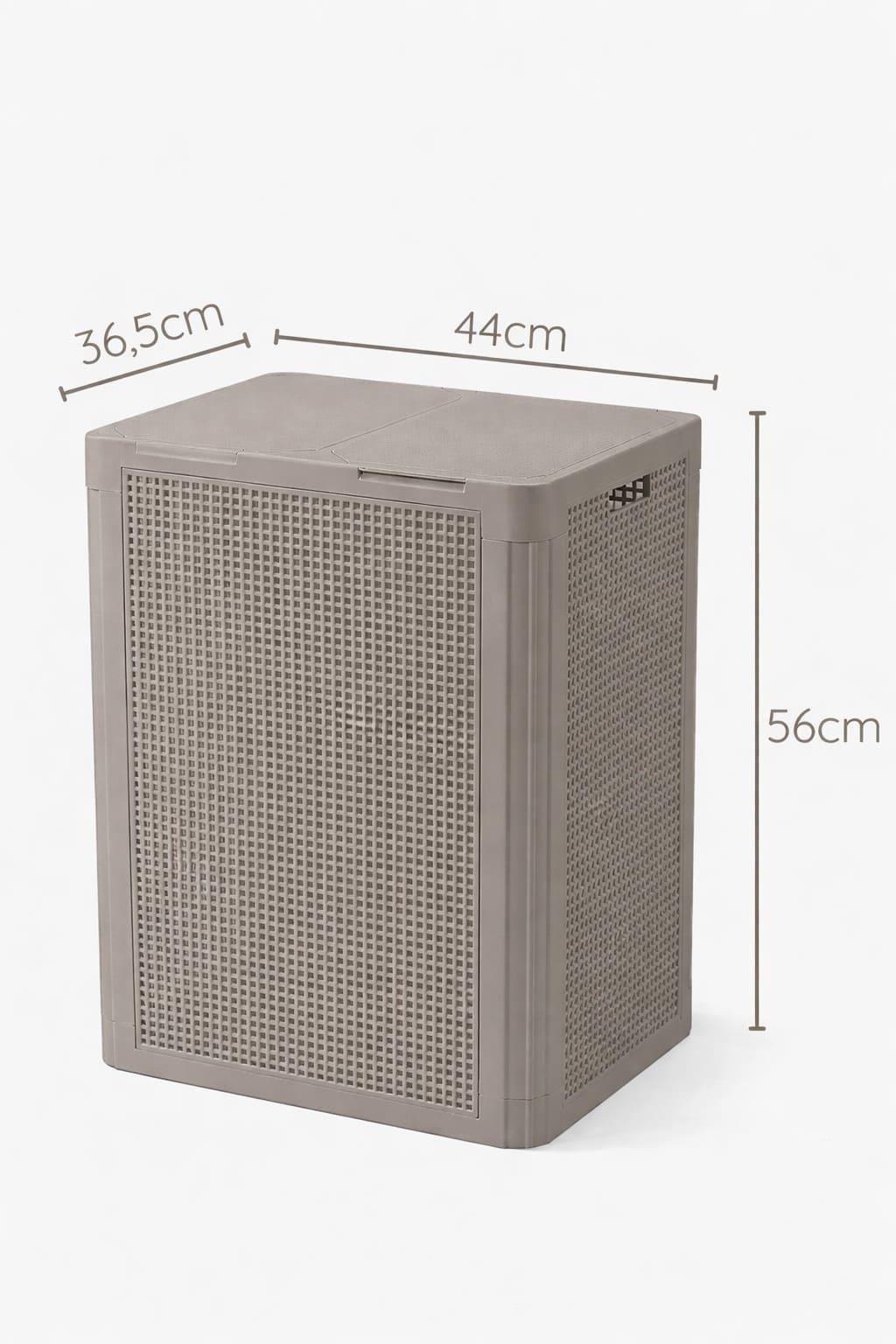 Alezy Twin İki Bölmeli Çamaşır Sepeti 84Lt.