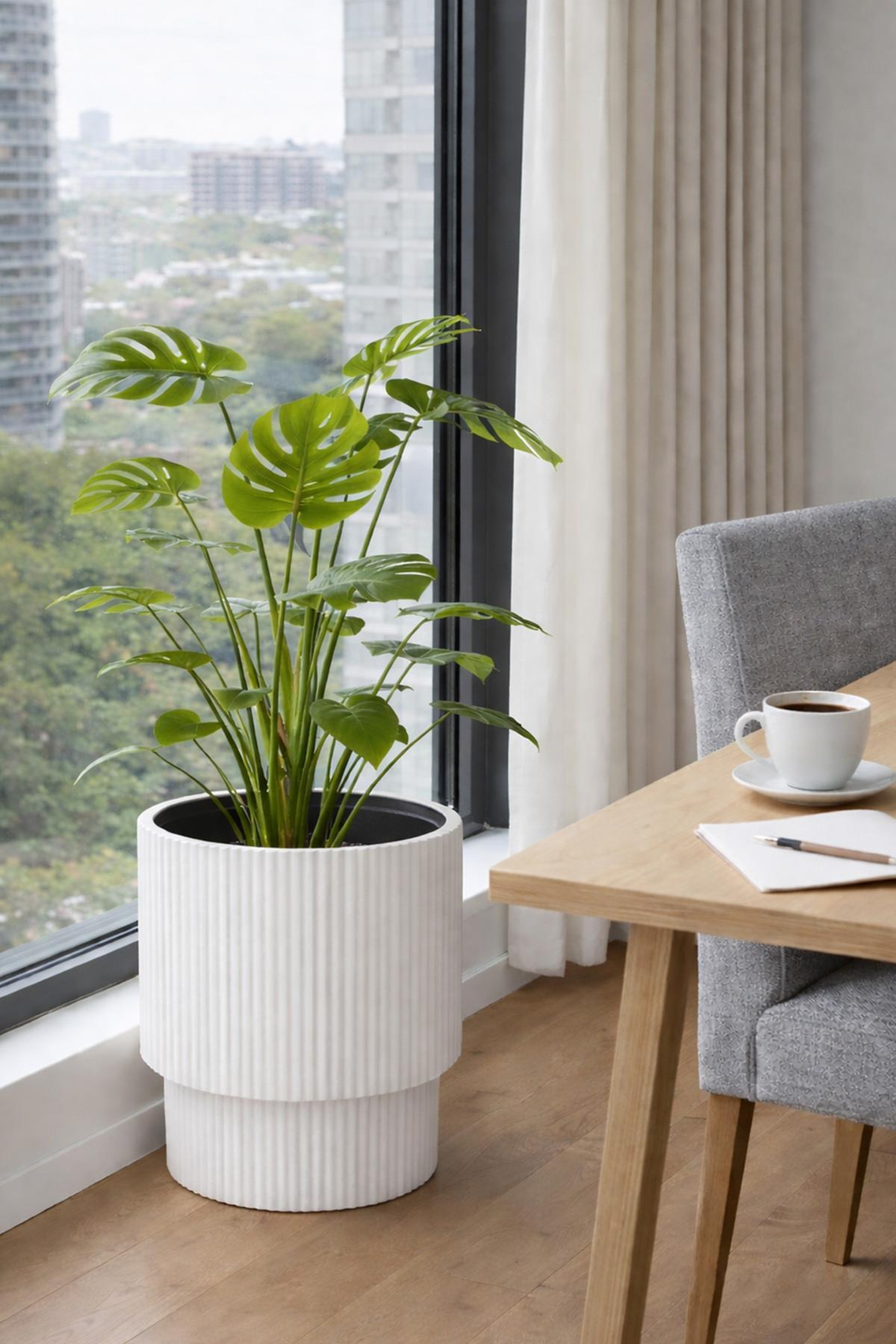 Alezy Vega Model Dekoratif Modern Saksı 30 lt