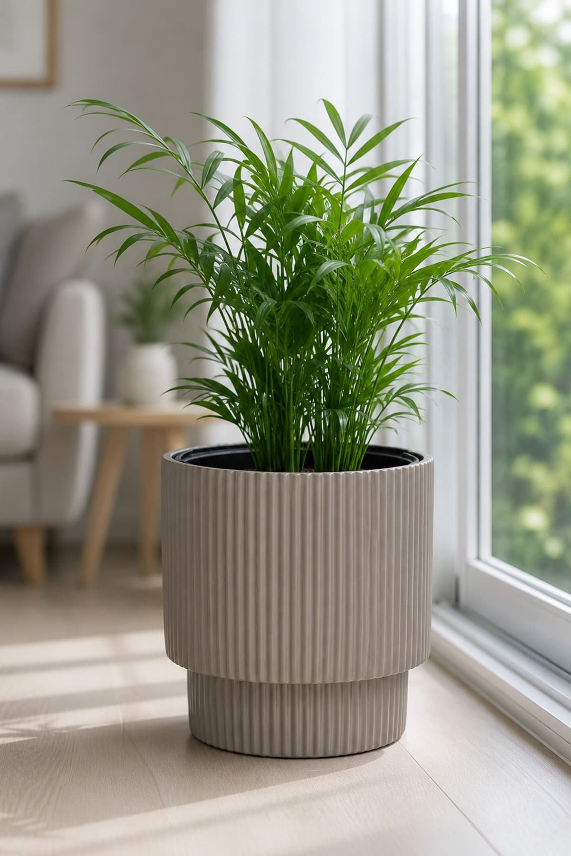 Alezy Vega Model İç Drenaj Hazneli Dekoratif Modern Saksı 20 lt No:2