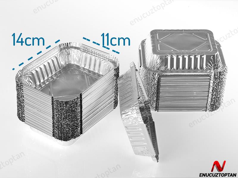 Alüminyum Gıda Kabı 250 gr 100'lü Paket Kod:127L | ID1807