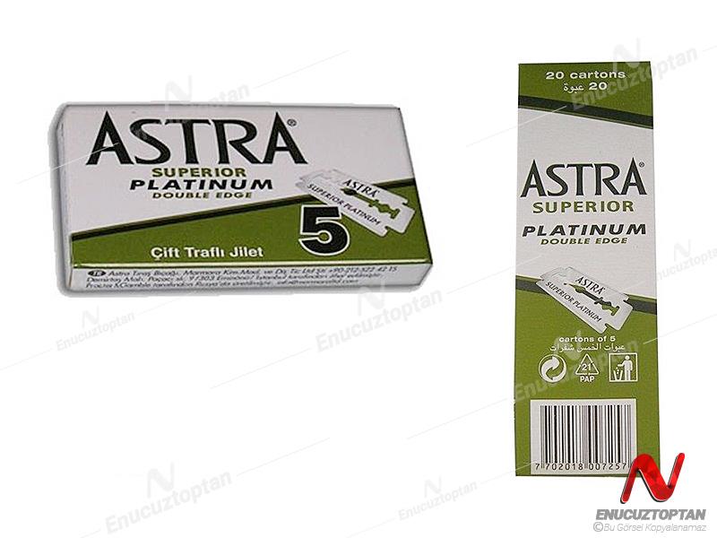 Astra Süperior Platinum Çift Taraflı Jilet 20 Karton x 5'li Paket 100'lü | ID4285