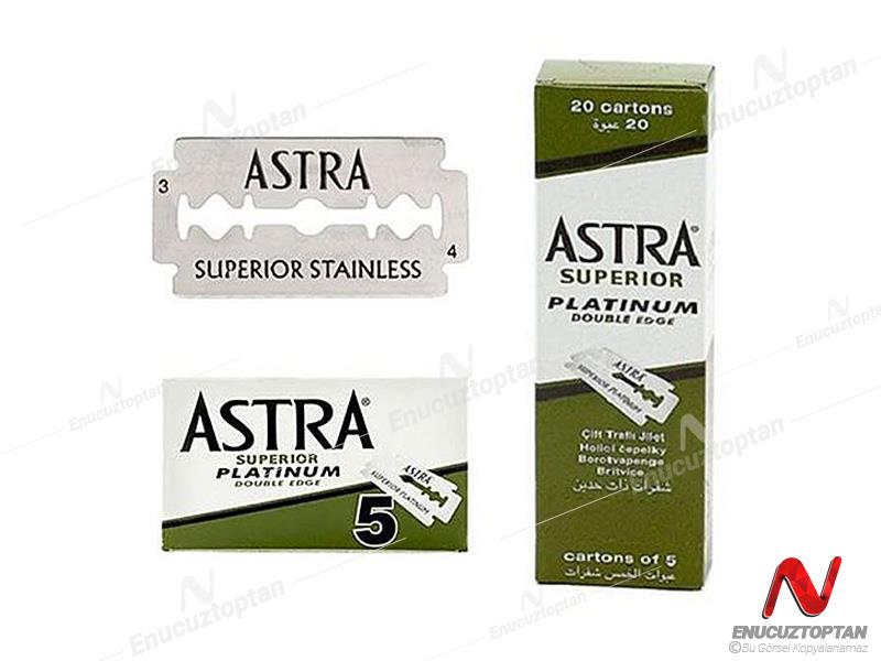Astra Süperior Platinum Çift Taraflı Jilet 20 Karton x 5'li Paket 100'lü | ID4285