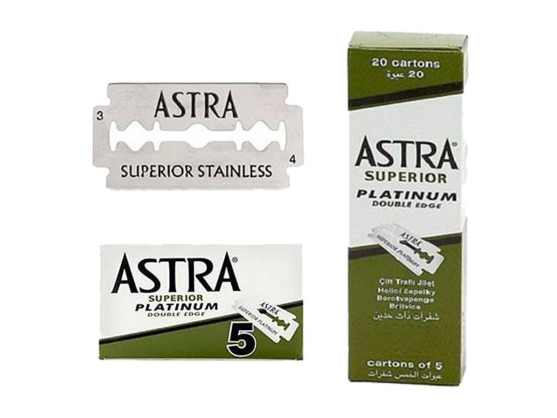 Astra Süperior Platinum Çift Taraflı Jilet 20 Karton x 5'li Paket 100'lü | ID4285
