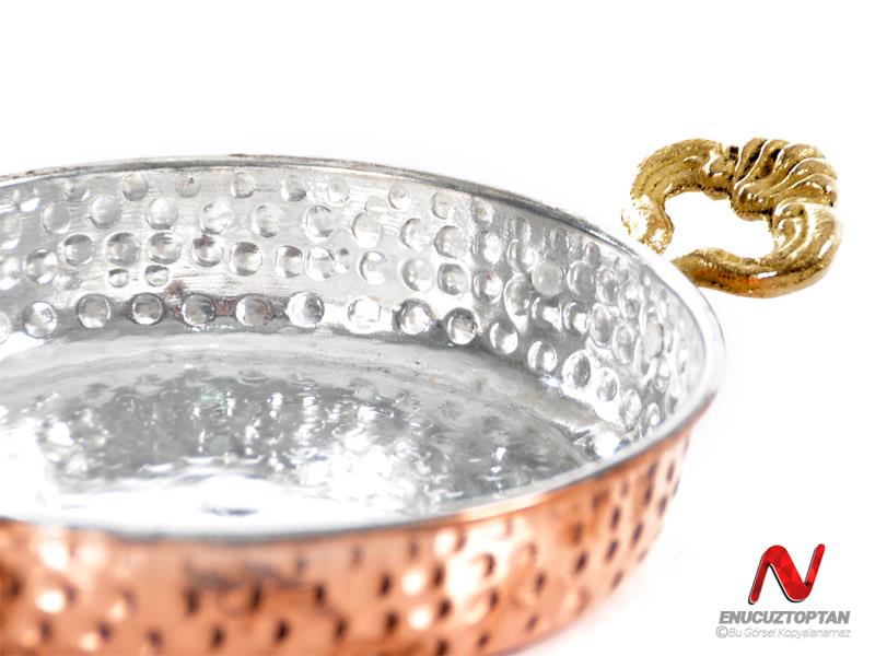 Bakır Sahan 18cm 460gr %100 Doğal Kalaylı Bakır Orta Boy| ID4756