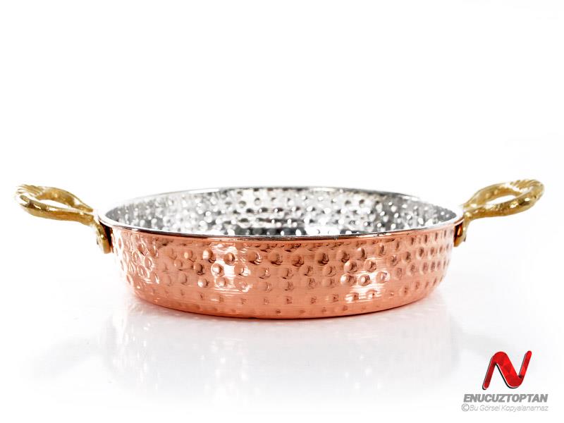 Bakır Sahan 20cm 550gr %100 Doğal Kalaylı Bakır Büyük Boy ID4757