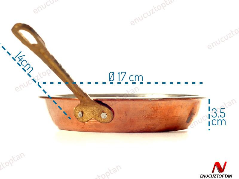 Bakır Tava Orta Boy 17cm | ID2601