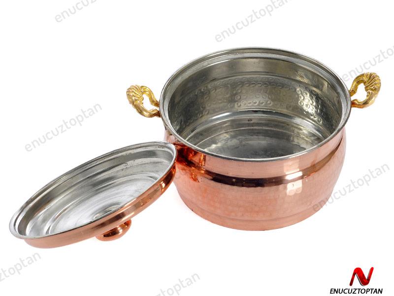 Bakır Tencere Kapaklı 24cm | ID2613