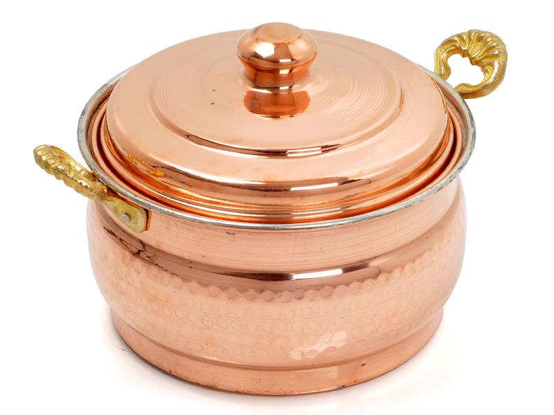 Bakır Tencere Kapaklı 24cm | ID2613