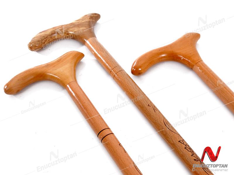 Baston - Ahşap Düz Desensiz Vernikli Baston 92 cm  | ID4500 