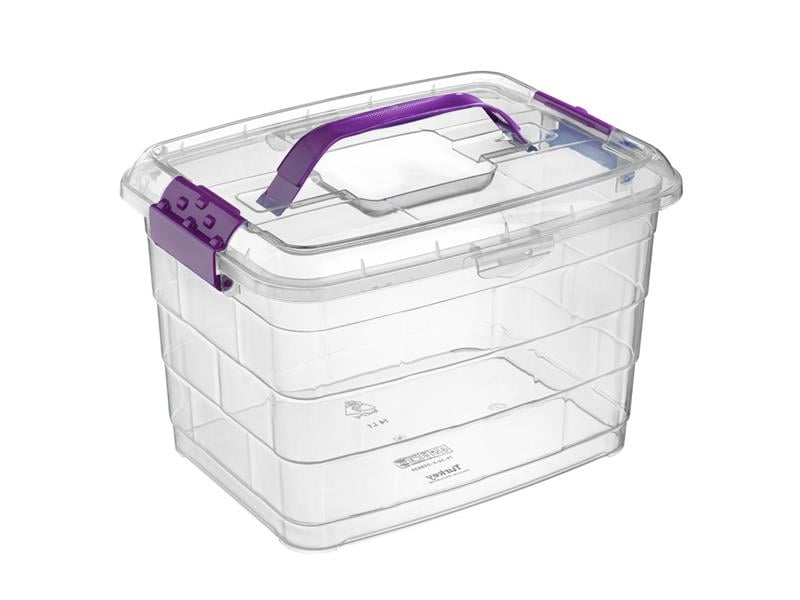 Bursev 1107 92 Tetris Kulplu Taşıma Kabı 8 Litre | ID3709