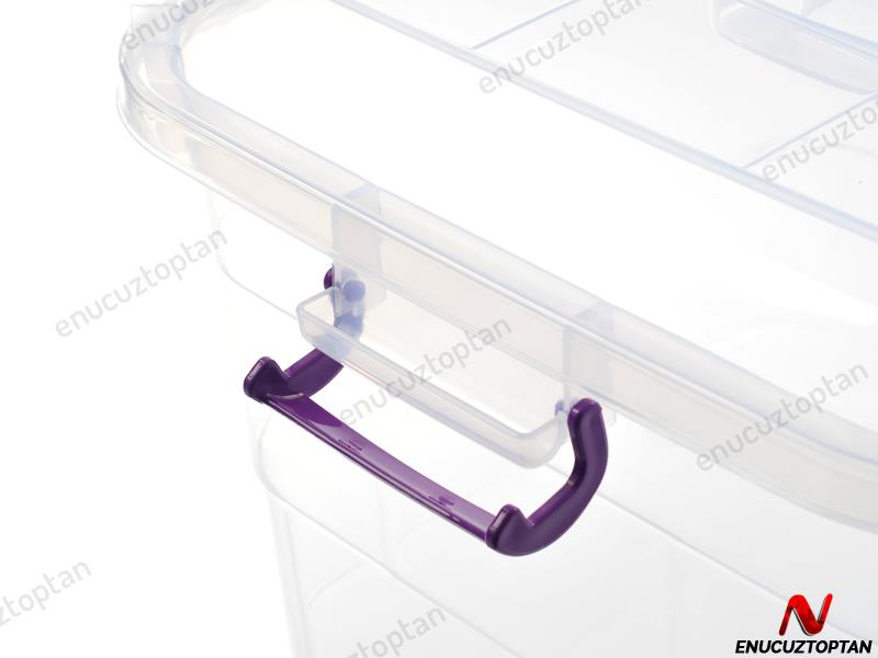 Bursev 1112 97 Şeffaf Kare Gıda Bakliyat Kovası 75 Litre | ID2309