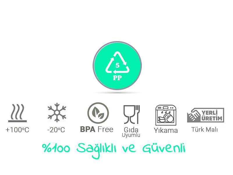 Bursev 1119 02 Nano Saklama Kabı 530ml | ID3737