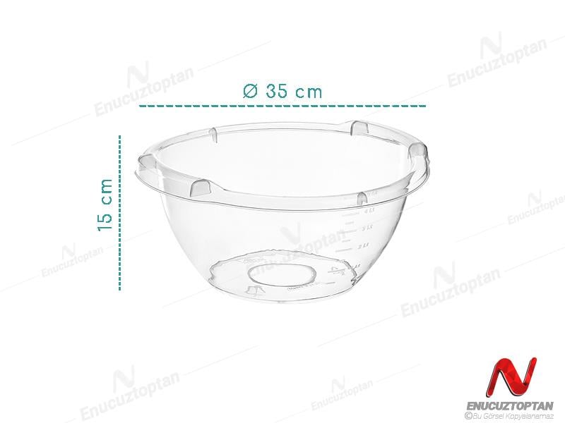 Bursev 1132 92 Şeffaf Yuvarlak Badya 5 Litre | ID3803