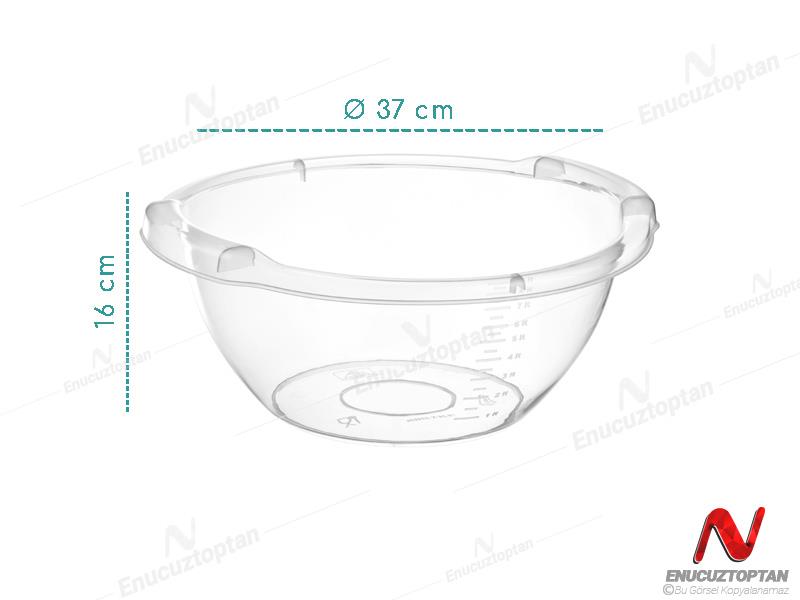 Bursev 1132 93 Şeffaf Yuvarlak Badya 9 Litre | ID3804