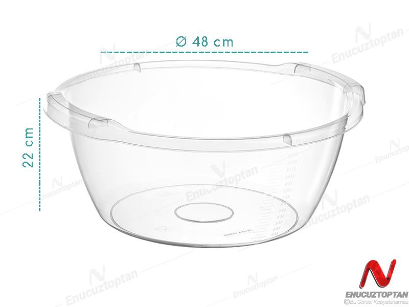 Bursev 1132 95 Şeffaf Yuvarlak Badya 25 Litre | ID3806
