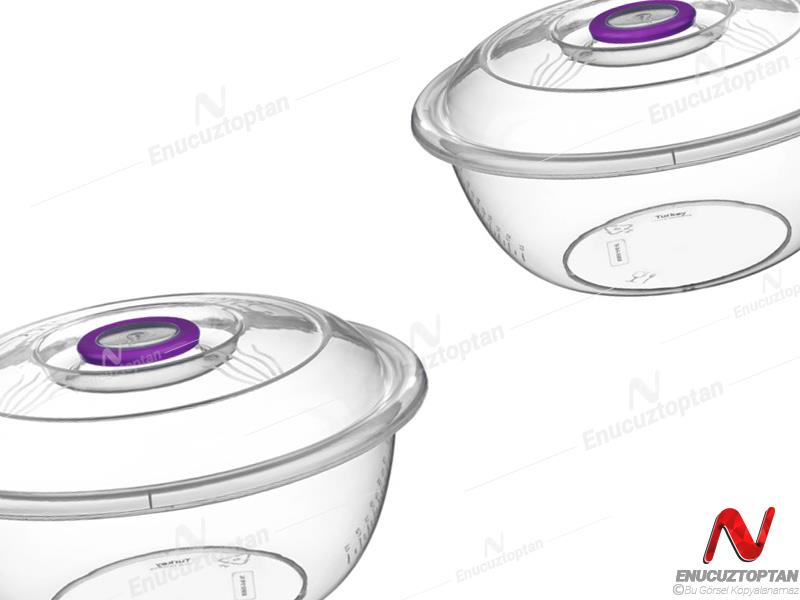 Bursev 1134 91 Şeffaf Kapaklı Leğen 9 Litre | ID3784