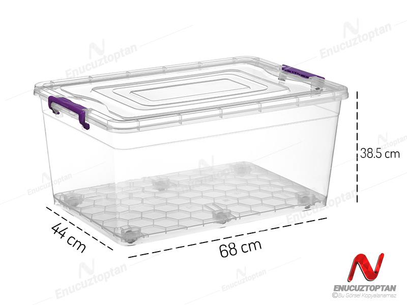 Bursev 1142 11 Tekerlekli Petek Gıda Saklama Kabı 80 Litre | ID3683