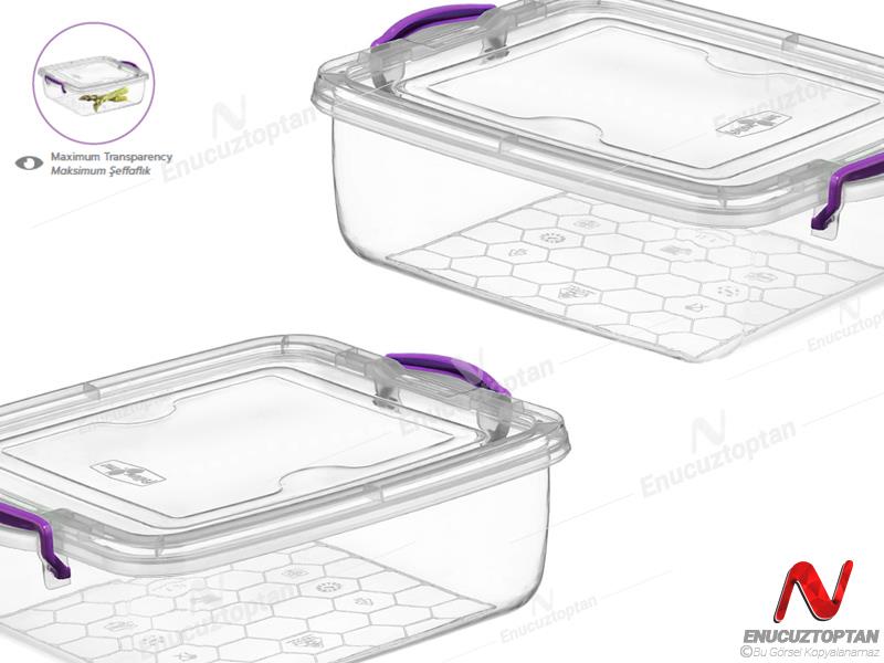 Bursev 1143 04 Kare Saklama Kabı 3 Litre | ID3817