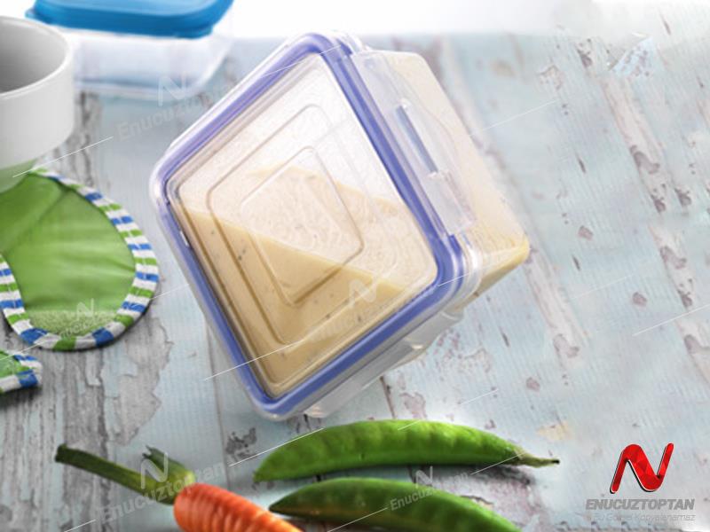 Bursev 1144 01 Sızdırmaz Kare Saklama Kabı 340ml | ID3775