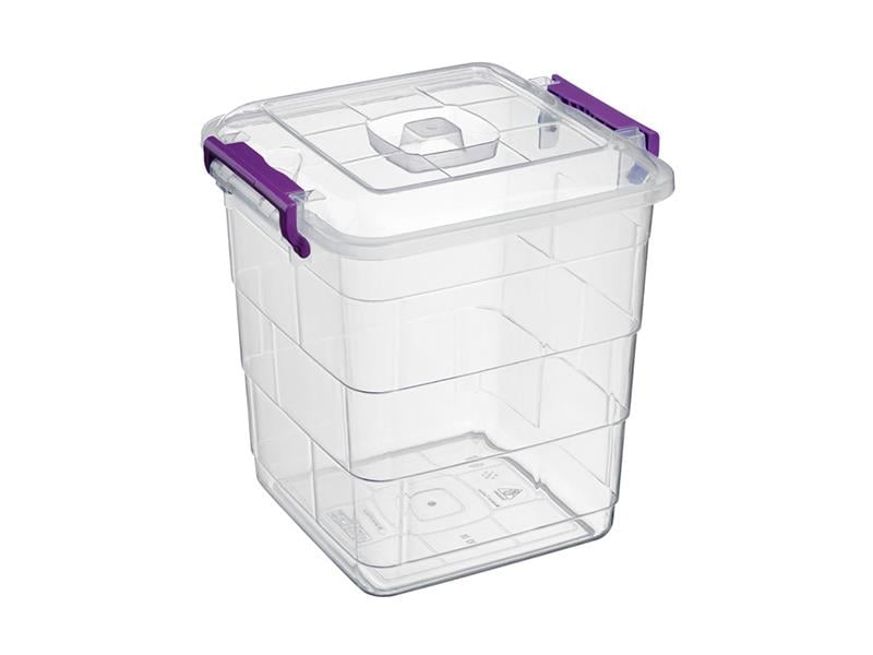 Bursev 1152 03 Tetris Kare Saklama Kabı 15 Litre | ID3674