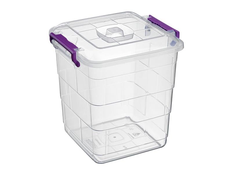 Bursev 1152 04 Tetris Kare Saklama Kabı 20 Litre | ID3675