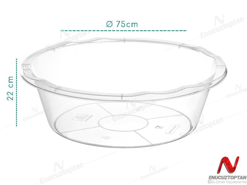 Bursev 2147 95 Şeffaf Leğen 64 Litre | ID3749