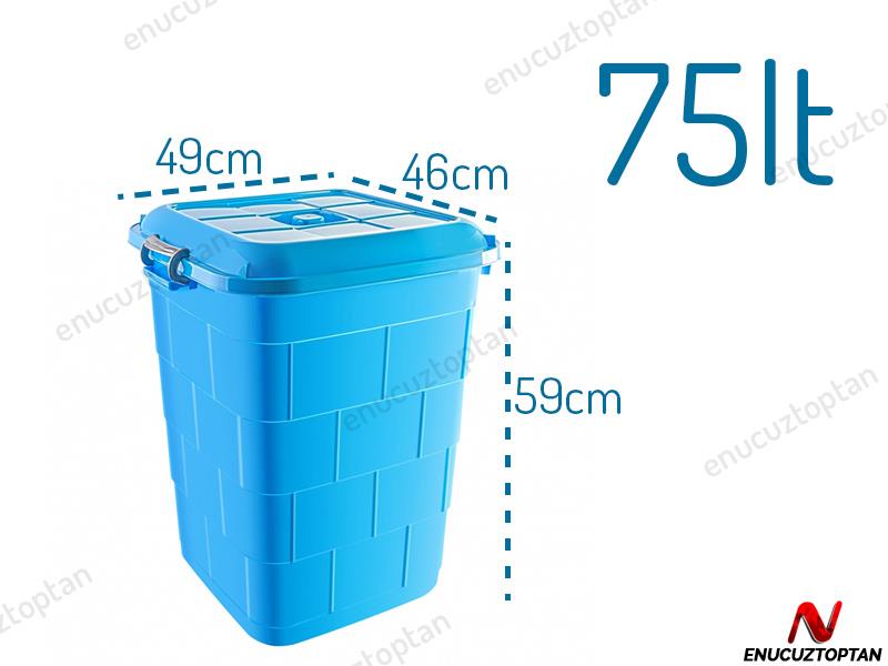 Bursev 5112 07 Kare Gıda Bakliyat Kovası 75 Litre | ID2314