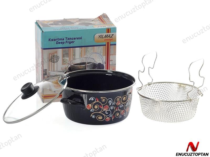 Cam Kapaklı Kızartma Tenceresi Fritöz | ID2559