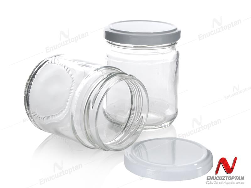 Cam Kavanoz Metal Kapaklı 210ml - 210cc Kavanoz | ID3101